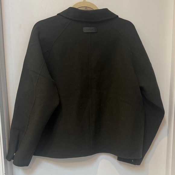 Barbour Leonie Wool Blend Overshirt Olive Green Jacket 8 - Picture 12 of 13